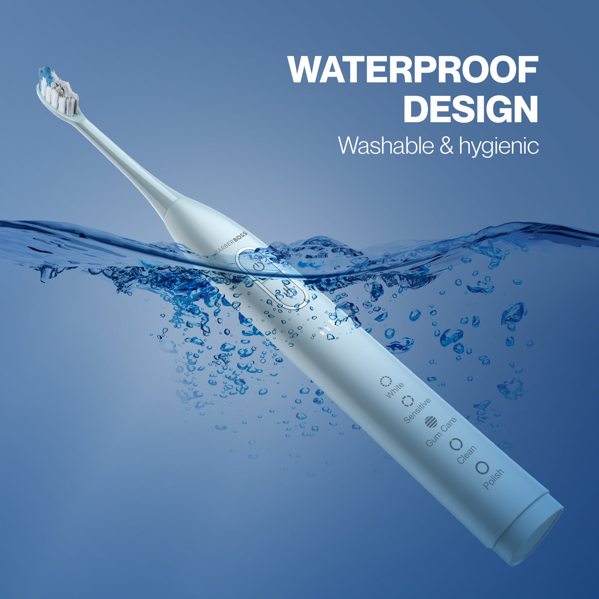 BarberBoss Rechargeable Electric Toothbrush for Adults