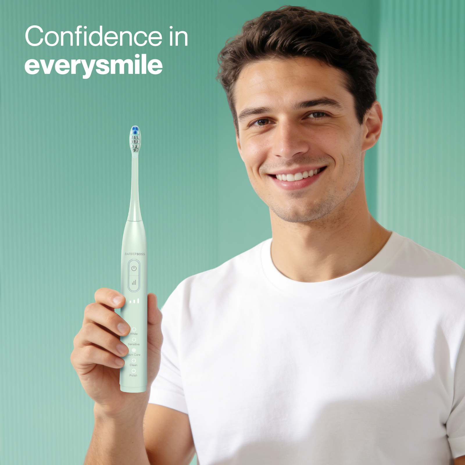 BarberBoss Sonic Rechargeable Electric Toothbrush