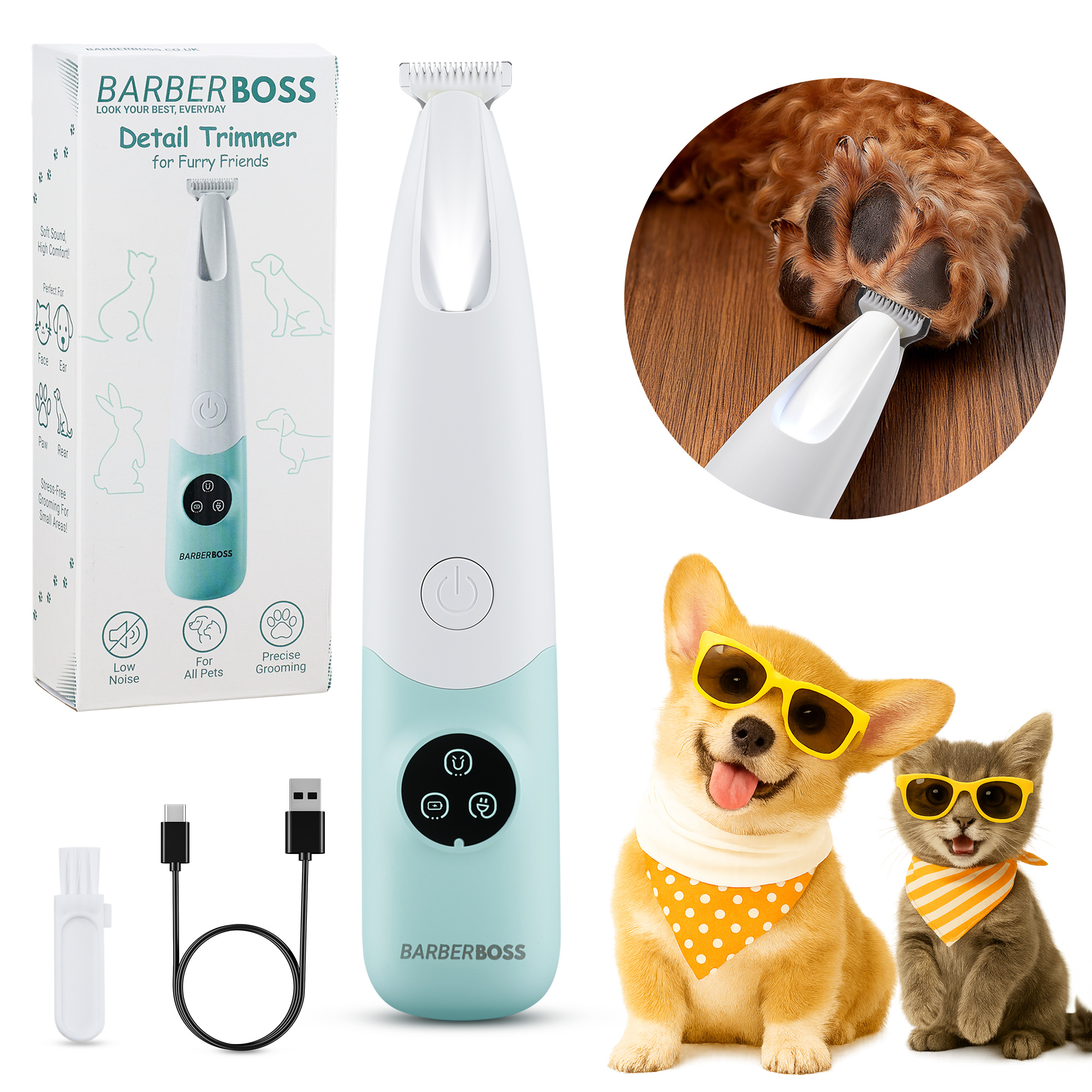 BarberBoss Pet Detail Trimmer and Clipper