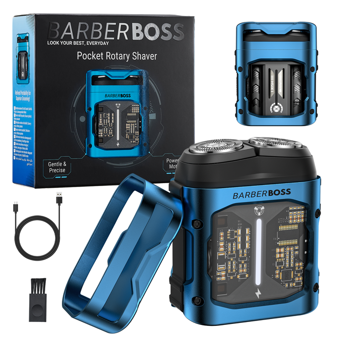BarberBoss Compact Pocket Rotary Shaver