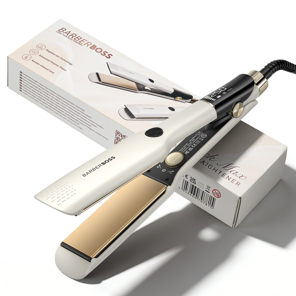 BarberBoss Wide Plate Ceramic Hair Straightener