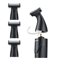 BarberBoss QR-230X Replacement Trimmer Heads (Black, Pack of 3)