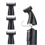 BarberBoss QR-230X Replacement Trimmer Heads (Black, Pack of 3)