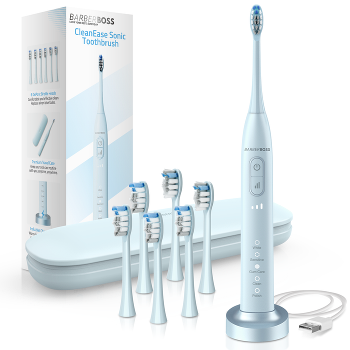 BarberBoss Rechargeable Electric Toothbrush for Adults
