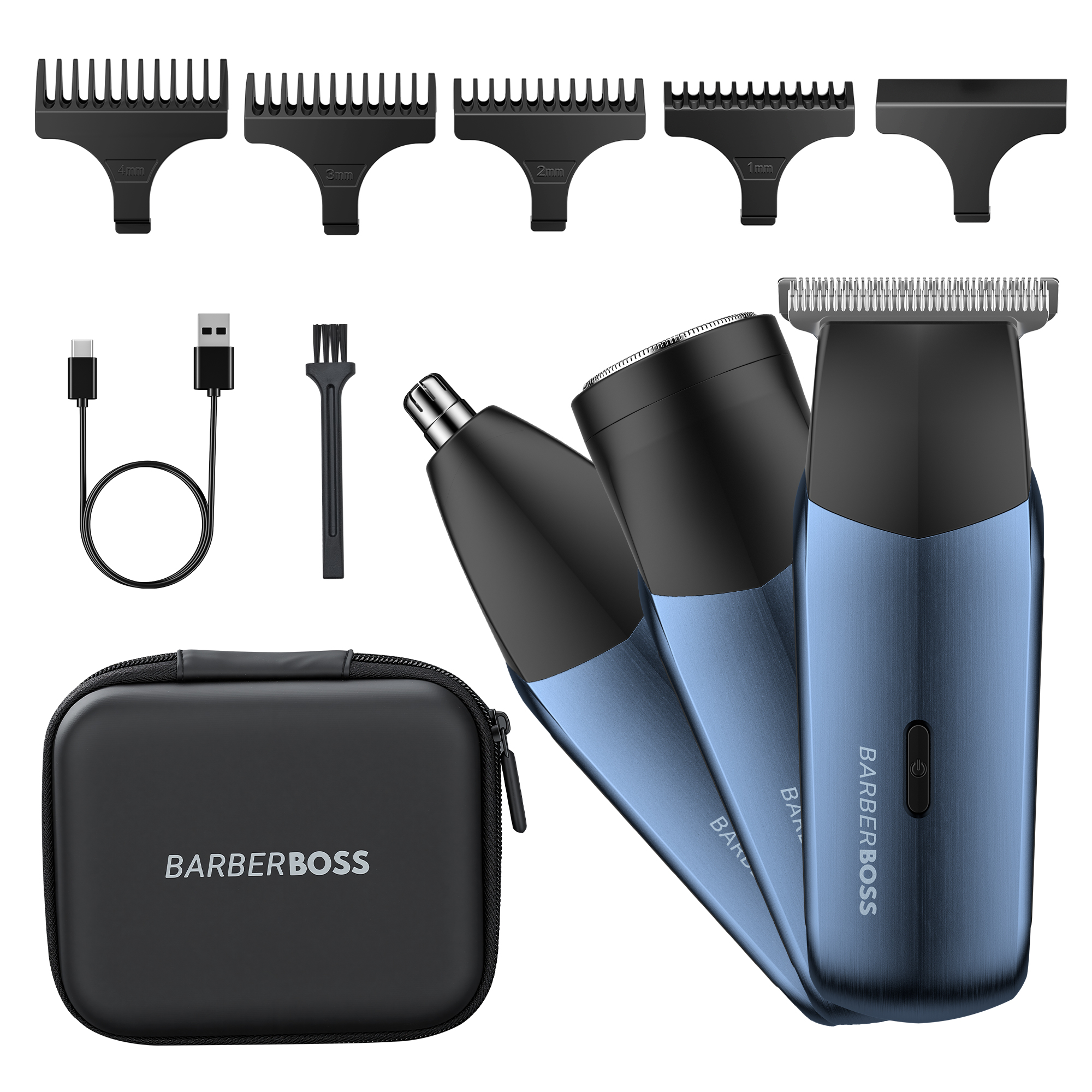 BarberBoss 3-in-1 Men’s Travel Trimmer