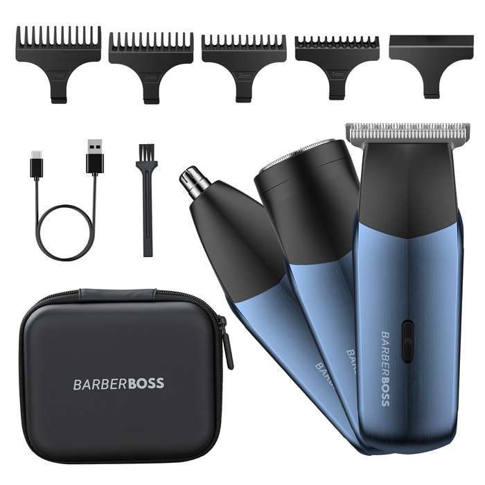 BarberBoss 3-in-1 Men’s Travel Trimmer
