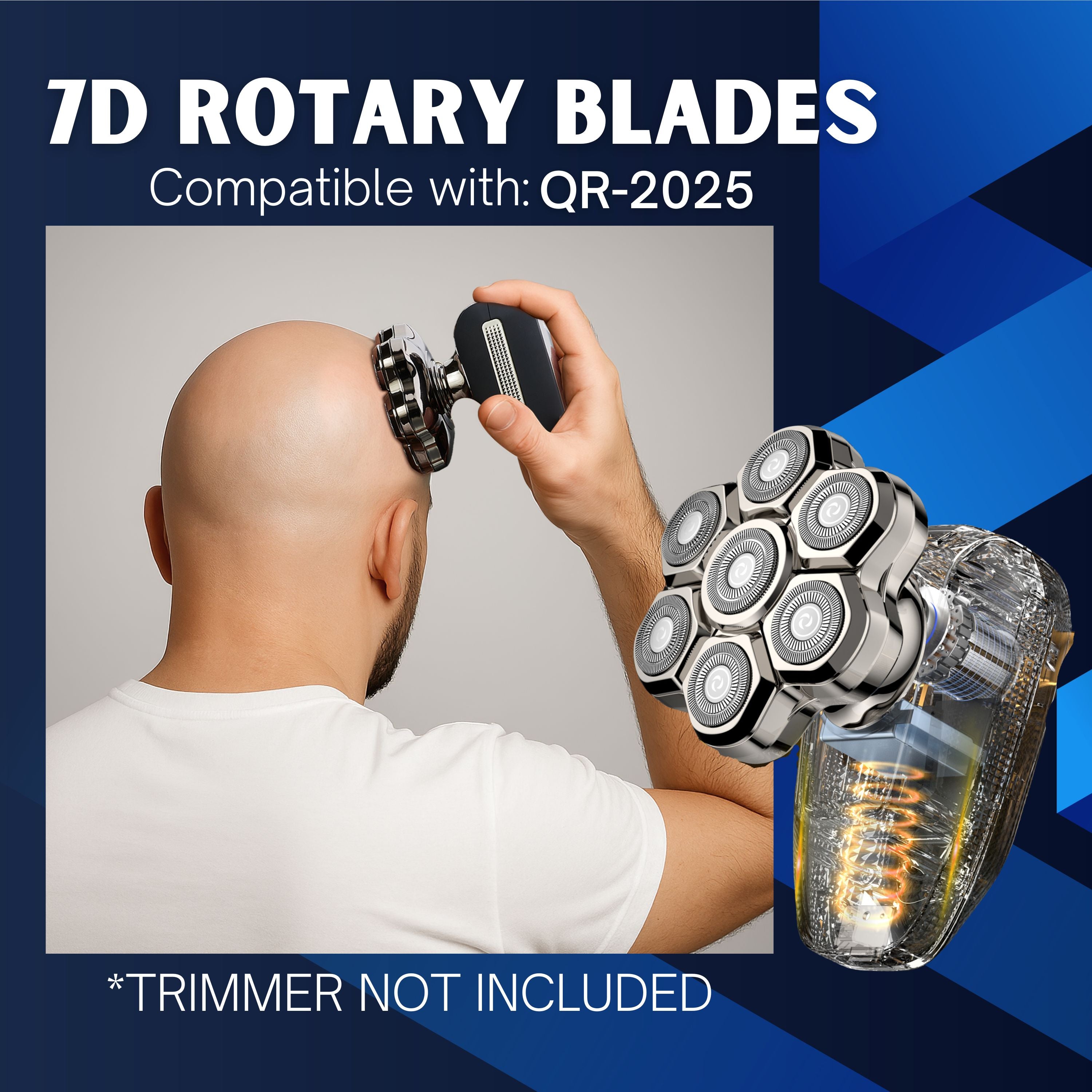 BarberBoss QR-2025 7D Rotary Trimmer Blade