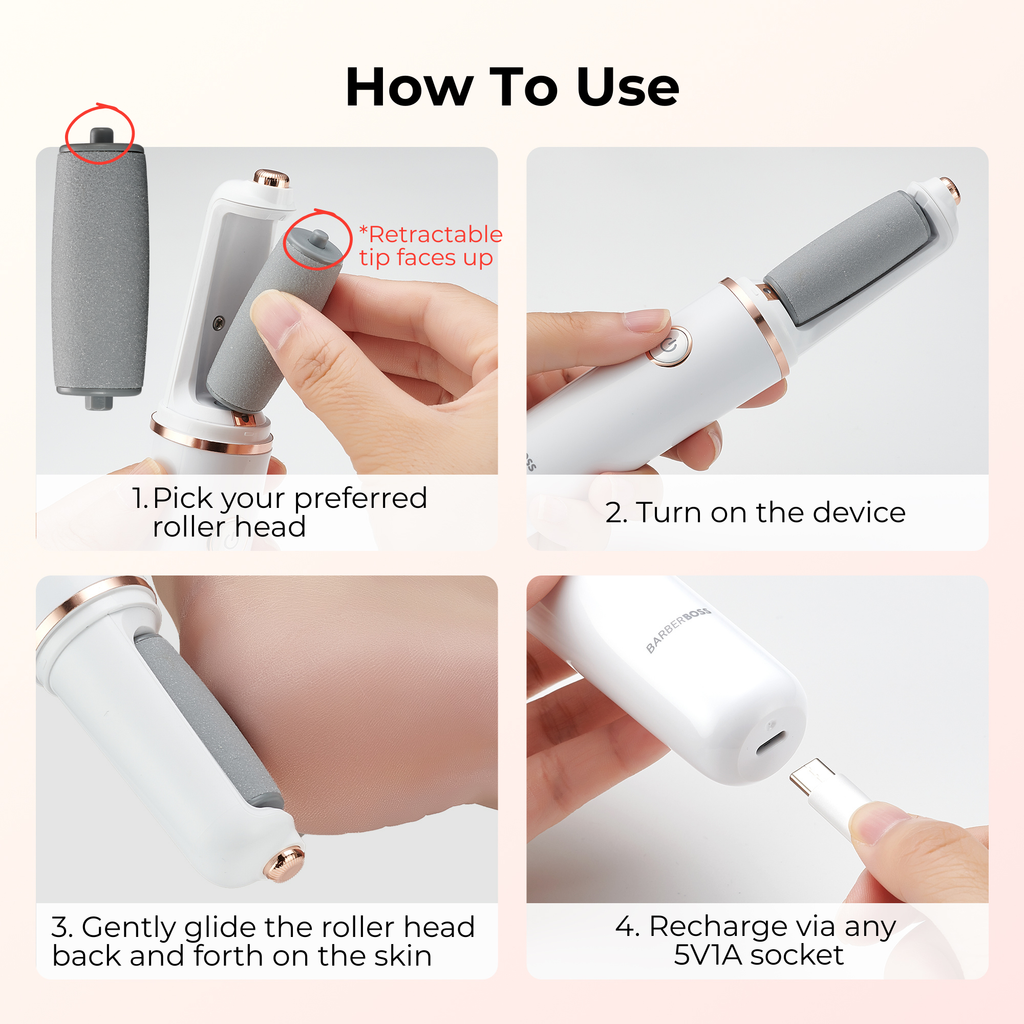 BarberBoss Rechargeable Electric Foot File
