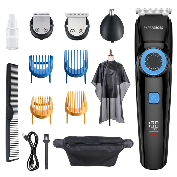 CLEARANCE - BarberBoss QR-6052 Precision 3-in-1 Trimmer – Hair, Beard, Nose and Ear