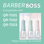BarberBoss QR-710X Water Flosser Replacement Tips (Pack of 4)