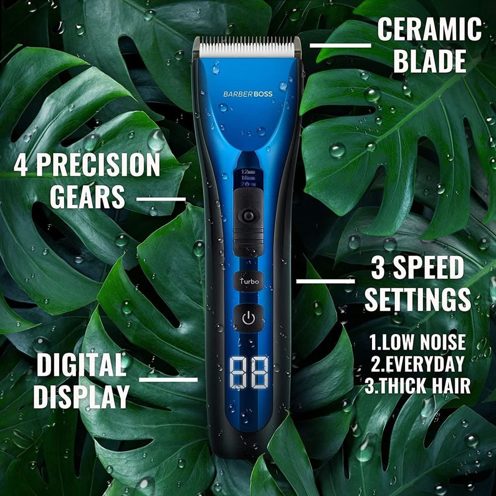 BarberBoss Hairclipper QR - 2081 Waterproof Hair Clippers for Men, Kids & Family - BarberBoss | Look Your Best, Everyday
