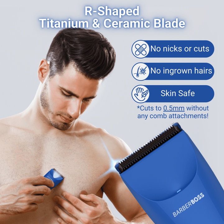 BarberBoss QR - 2021 Ball Shaver Men, Pubic Hair Trimmer for Men, Groin & Body Hair Trimmer, Men’s Body Groomer - BarberBoss | Look Your Best, Everyday