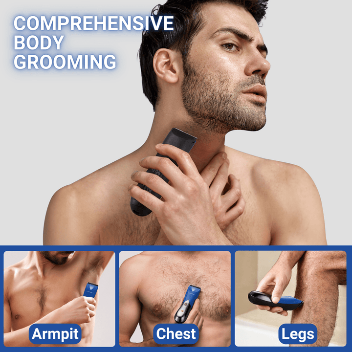BarberBoss QR - 2021 Ball Shaver Men, Pubic Hair Trimmer for Men, Groin & Body Hair Trimmer, Men’s Body Groomer - BarberBoss | Look Your Best, Everyday
