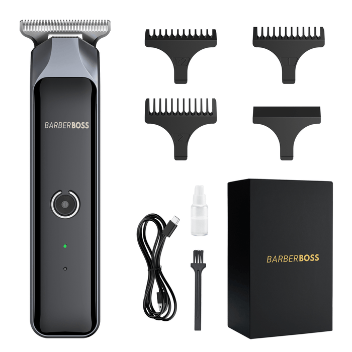 BarberBoss Men’s T-Blade Grooming Trimmer Kit