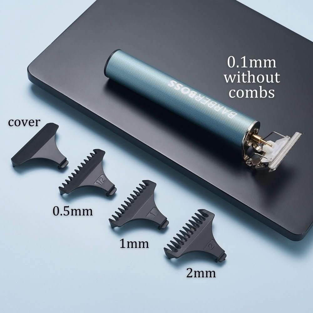 BarberBoss QR - 2077 Beard & Hair Trimmer T - Blade - Precision Detail Trimmer - BarberBoss | Look Your Best, Everyday
