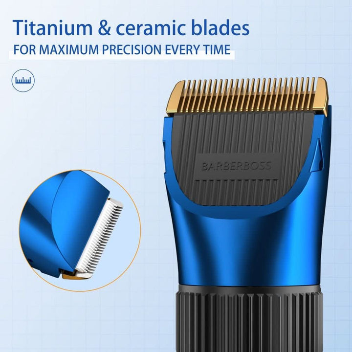 BarberBoss QR - 2082 Cordless Self - Sharpening Beard & Hair Trimmer - Waterproof - BarberBoss | Look Your Best, Everyday