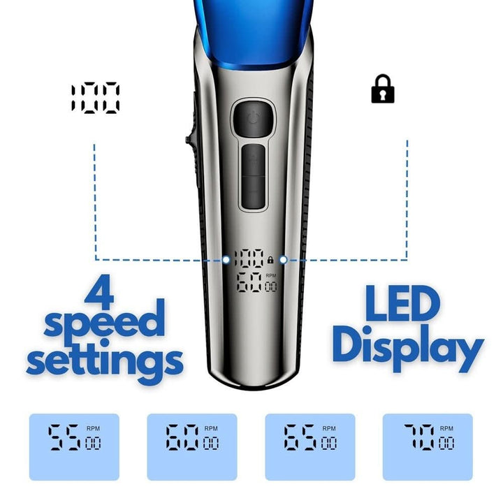 BarberBoss QR - 2083 Self - Sharpening Beard & Hair Trimmer for Men - BarberBoss | Look Your Best, Everyday