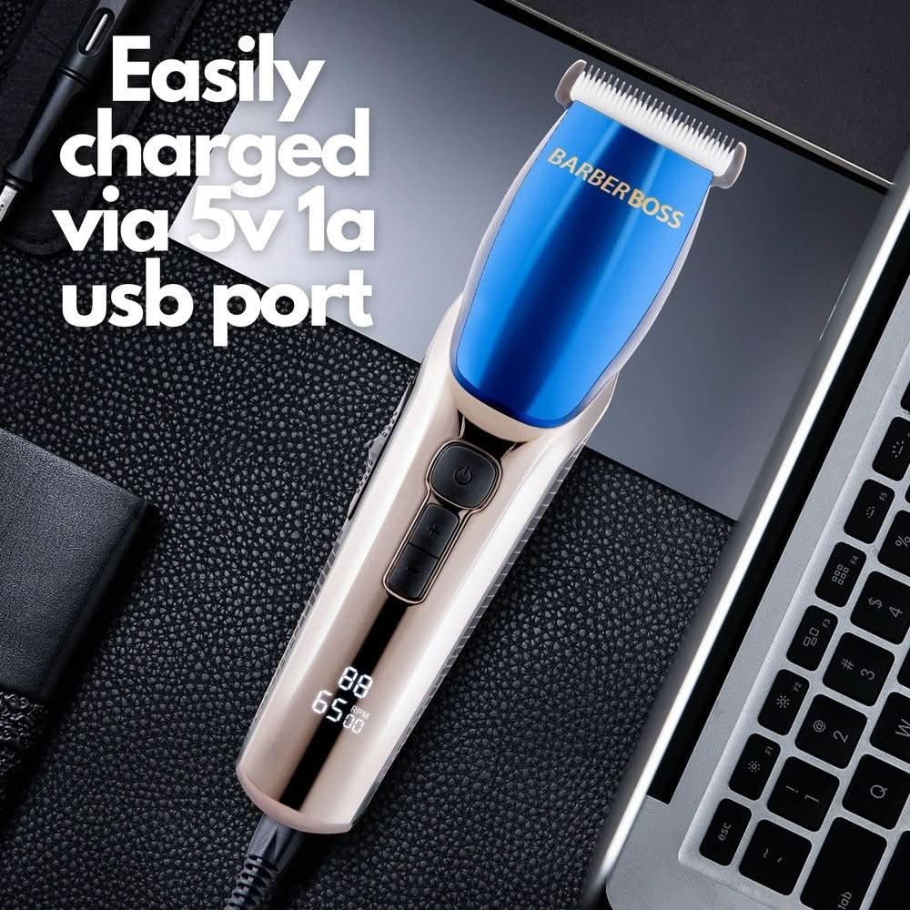 BarberBoss QR - 2083 Self - Sharpening Beard & Hair Trimmer for Men - BarberBoss | Look Your Best, Everyday