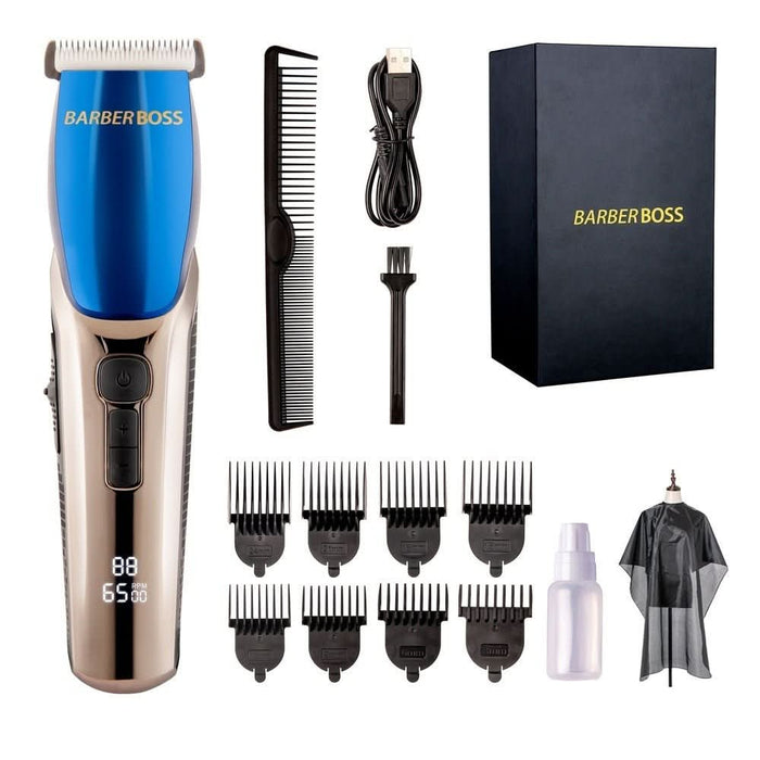 BarberBoss QR-2083 Self-Sharpening Beard & Hair Trimmer for Men