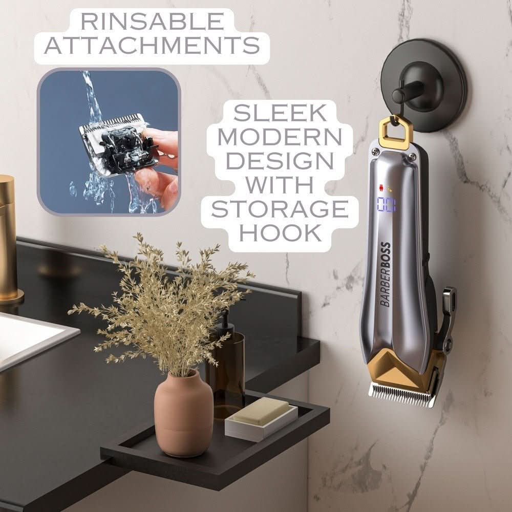 BarberBoss QR - 2098 Men’s Professional Beard & Hair Trimmer - Mens Grooming Kits - BarberBoss | Look Your Best, Everyday