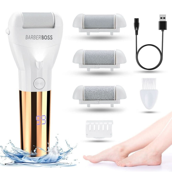BarberBoss QR - 5082 Electric Foot File Hard Skin Remover - Professional Pedicure - BarberBoss | Look Your Best, Everyday