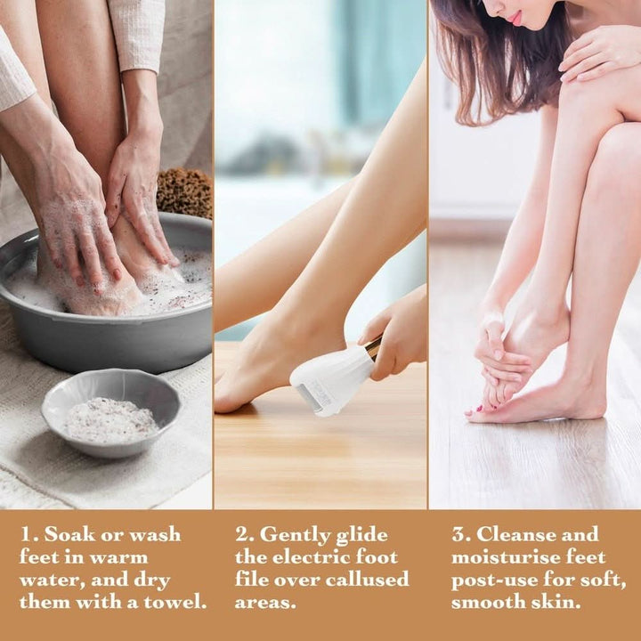 BarberBoss QR - 5082 Electric Foot File Hard Skin Remover - Professional Pedicure - BarberBoss | Look Your Best, Everyday