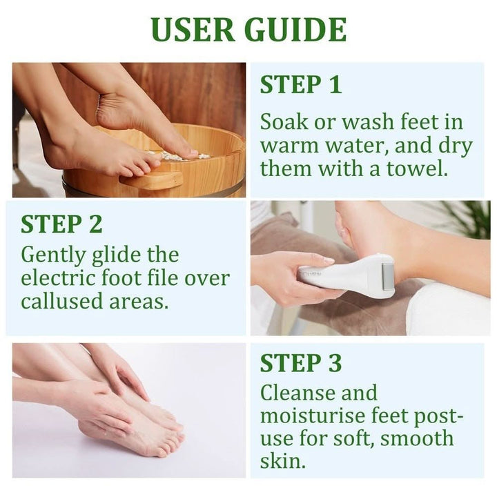 BarberBoss QR - 5083 Electric Foot File Hard Skin Remover Professional Pedicure - BarberBoss | Look Your Best, Everyday