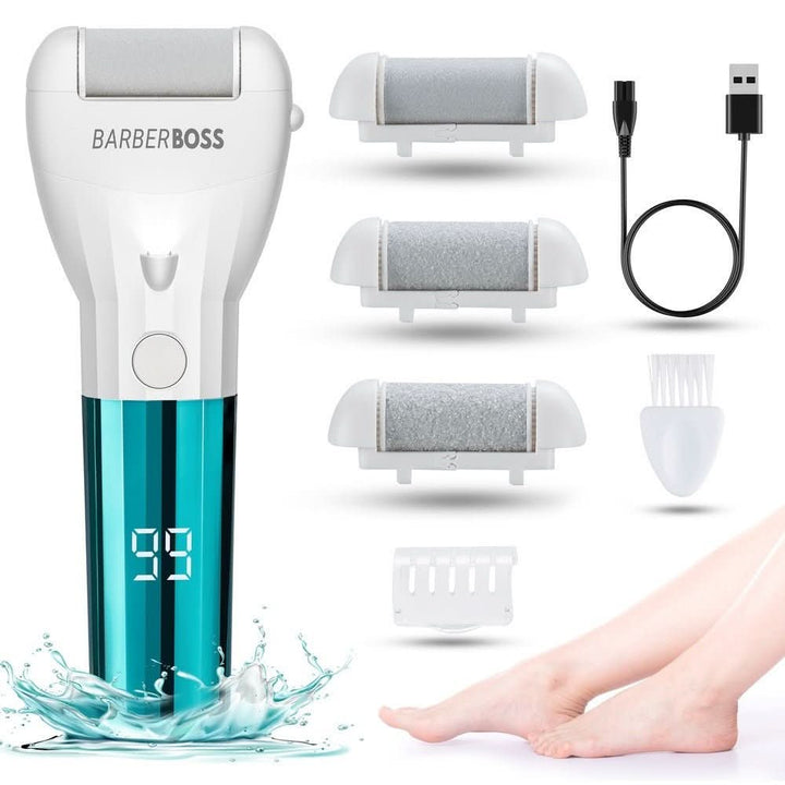BarberBoss QR - 5083 Electric Foot File Hard Skin Remover Professional Pedicure - BarberBoss | Look Your Best, Everyday