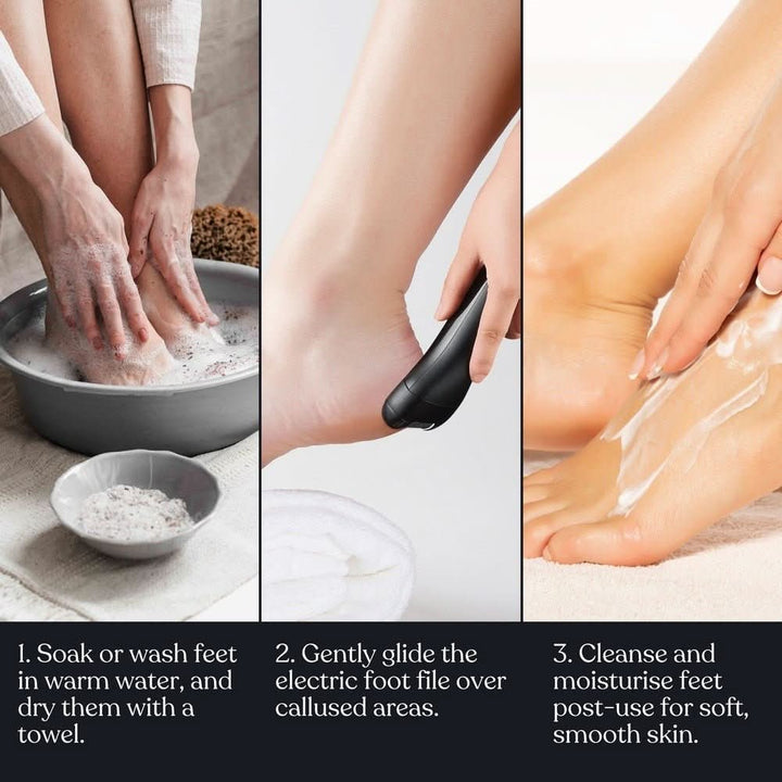 BarberBoss QR - 5086 Electric Foot File Hard Skin Remover - Callus Remover - BarberBoss | Look Your Best, Everyday
