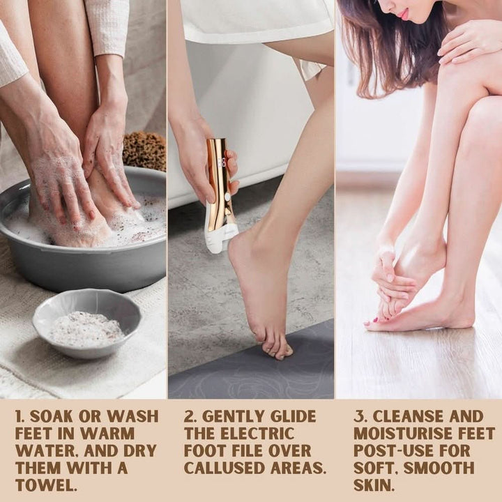 BarberBoss QR - 5087 Electric Foot File Hard Skin Remover All - in - One Pedicure Set - BarberBoss | Look Your Best, Everyday