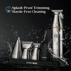 BarberBoss QR - 6010 Complete Men’s Grooming Kit: 5 in 1 Beard Trimmer, Hair Clippers, and Body Shaver with Precision Detailer - BarberBoss | Look Your Best, Everyday