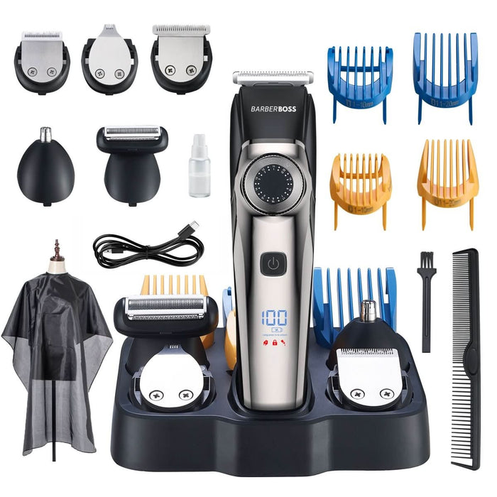 BarberBoss 5-in-1 Hair & Beard Grooming Kit