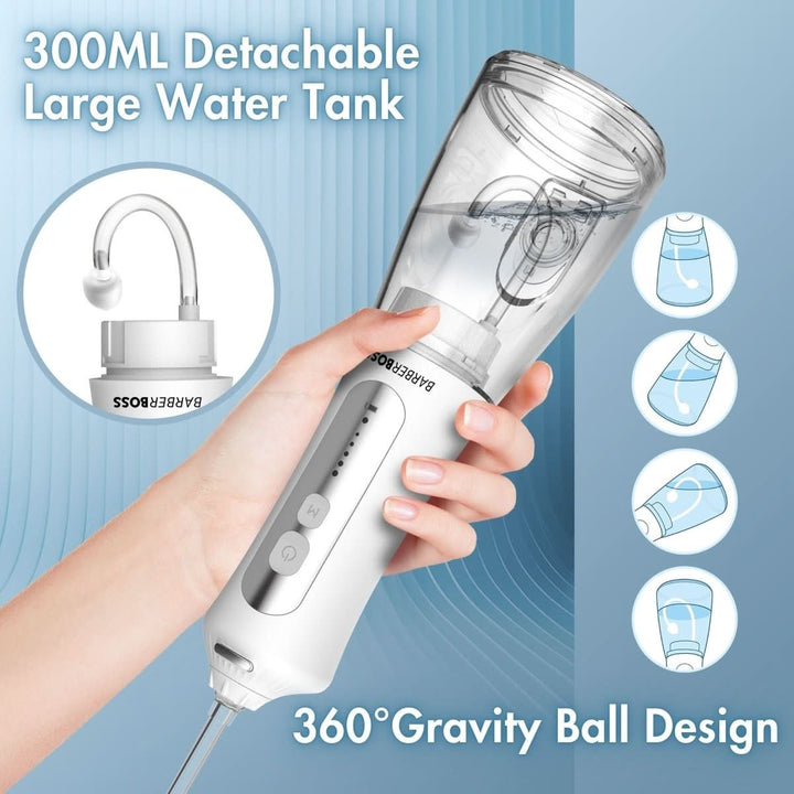 BarberBoss QR - 7024 Water Flosser – Professional Dental Care with Adjustable Settings and Portable Design - BarberBoss | Look Your Best, Everyday