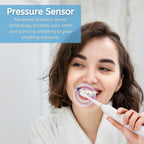 BarberBoss QR - 7536 Sonic Electric Toothbrush, PowerClean Sonic Toothbrush for Whitening, Plaque Removal - BarberBoss | Look Your Best, Everyday