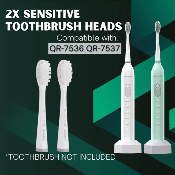 BarberBoss QR-7536/7537 Sensitive Replacement Heads (Multipack)