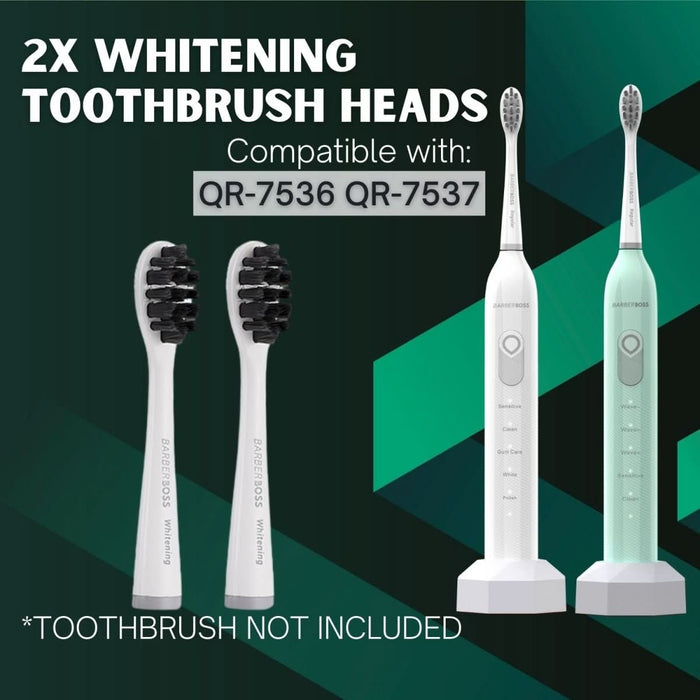 BarberBoss QR-7536/7537 Whitening Replacement Heads (Multipack)