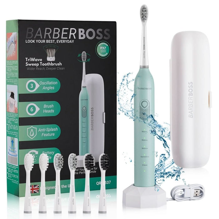 BarberBoss TriWave Sonic Electric Toothbrush