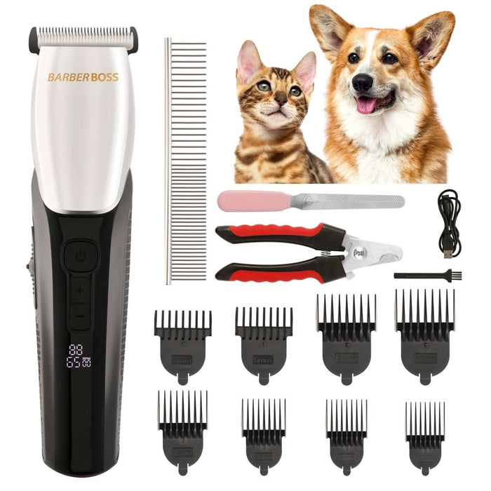 CLEARANCE - BarberBoss Pet QR-9083 Professional Dog Grooming Clippers Kit