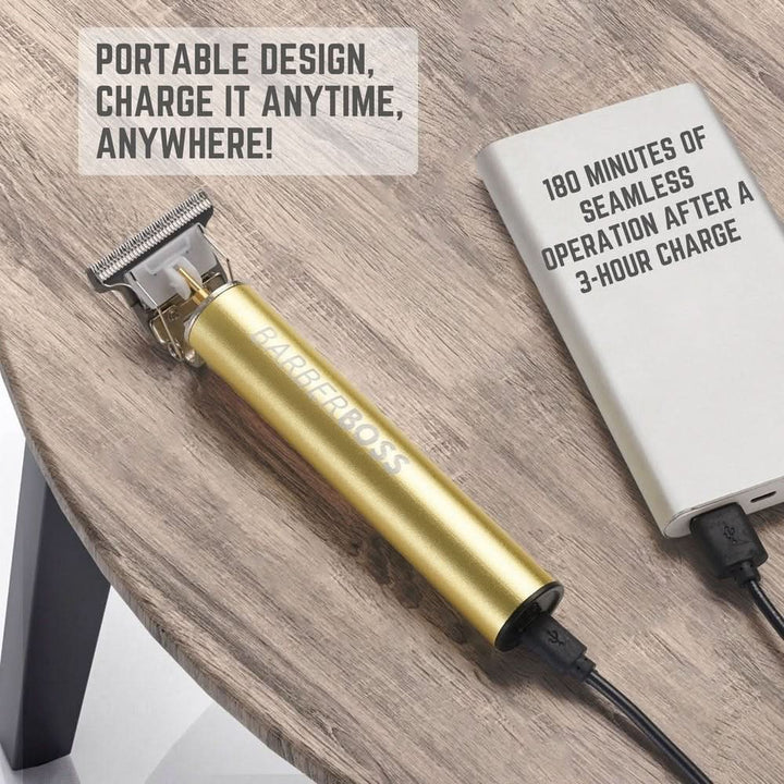 CLEARANCE - BarberBoss QR - 2070 Beard & Hair Trimmer T - Blade - Travel Friendly - BarberBoss | Look Your Best, Everyday