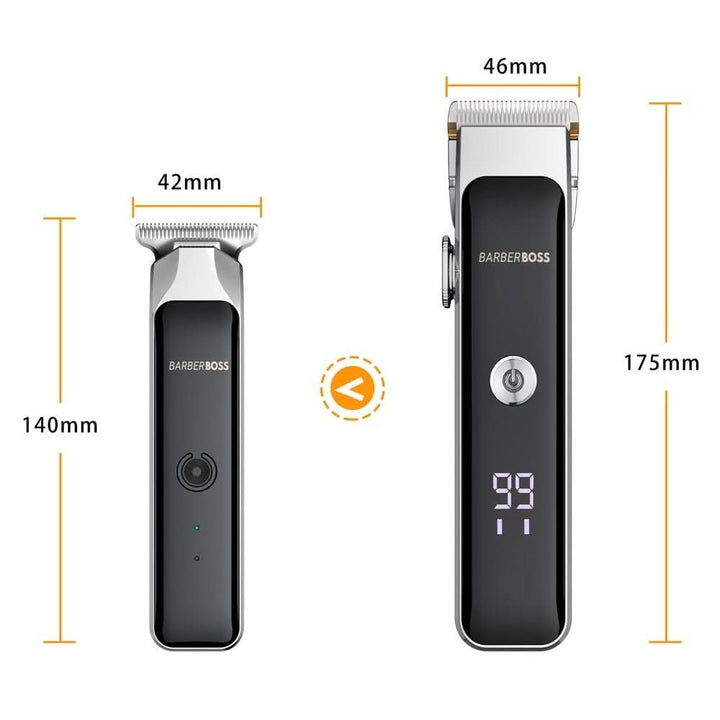 CLEARANCE - BarberBoss QR - 2682 Dual - Trimmer Set Men's Hair Clipper & T - Blade Beard Trimmer - BarberBoss | Look Your Best, Everyday