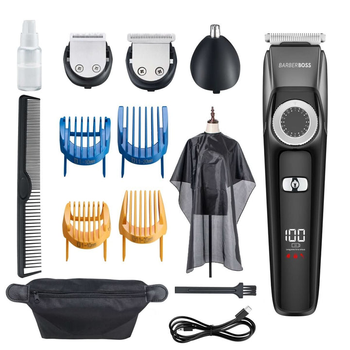 CLEARANCE - BarberBoss QR - 6051 Precision 3 - in - 1 Trimmer – Hair, Beard, Nose and Ear - BarberBoss | Look Your Best, Everyday