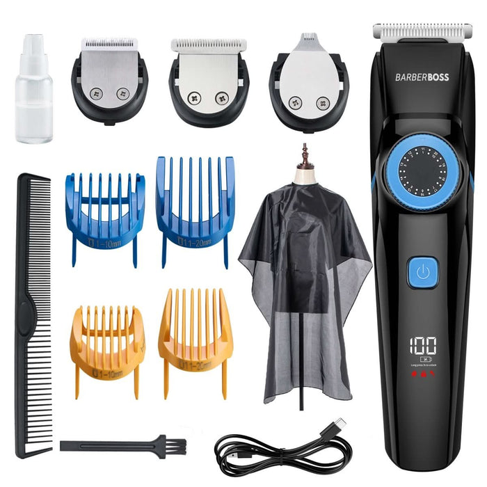CLEARANCE - BarberBoss QR-6087 Precision 3-in-1 Trimmer - Beard, Hair and Detail