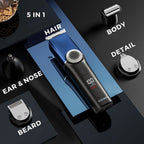 CLEARANCE - BarberBoss QR - 6088 Professional 5 in 1 Body Grooming Kit With Travel Bag - BarberBoss | Look Your Best, Everyday