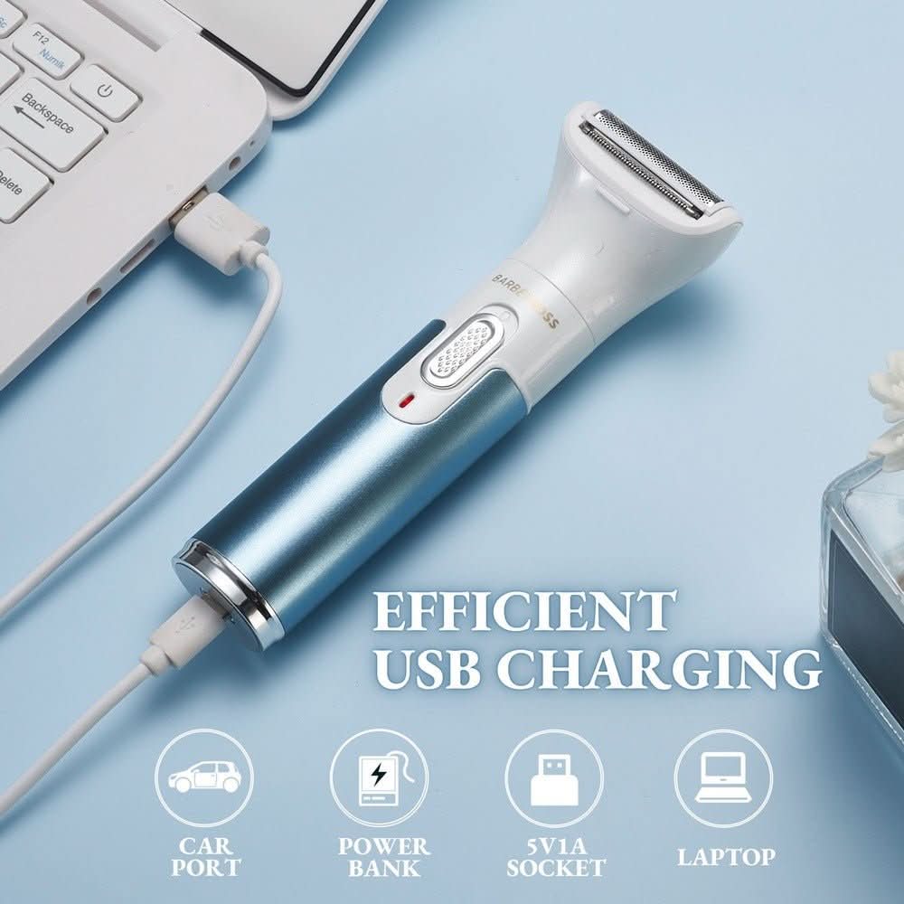 CLEARANCE - BarberBoss QR - 8082 3 - in - 1 Electric Razor for Women Electric Shaver for Women - BarberBoss | Look Your Best, Everyday