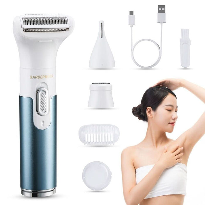 CLEARANCE - BarberBoss QR-8082 3-in-1 Electric Razor for Women Electric Shaver for Women