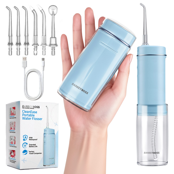 BarberBoss Blue Travel Oral Irrigator