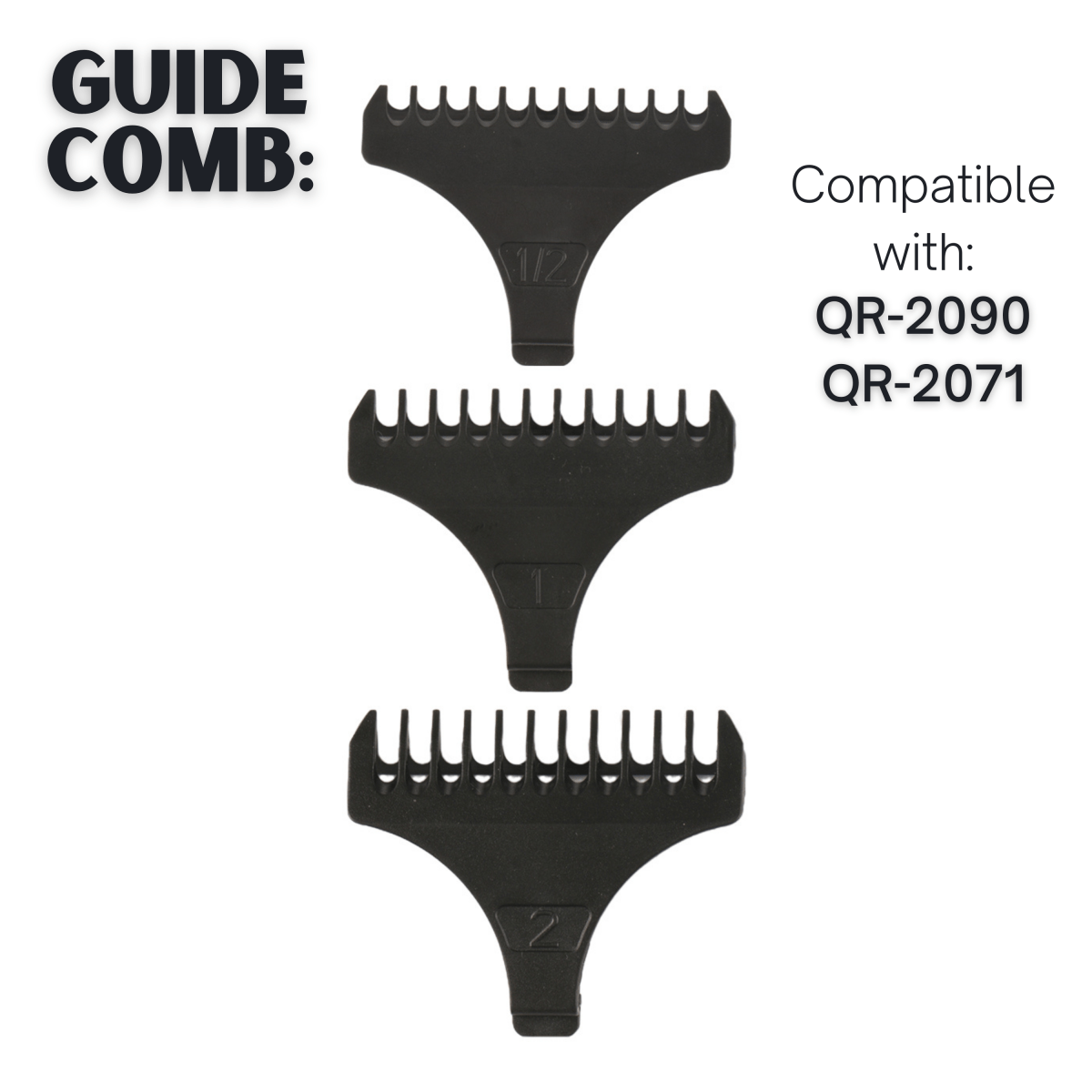 QR - 2090/2071 BarberBoss Comb Guards Various Sizes - BarberBoss | Look Your Best, Everyday